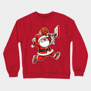 Santa Basketball Crewneck Sweatshirt